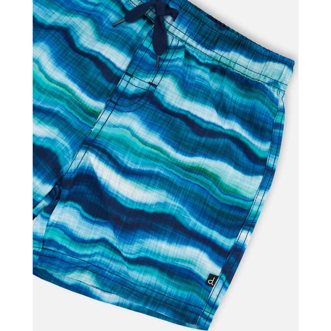 Boardshorts, Blue Wave And Black - Swim Trunks - 5