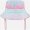 Beach Sun Hat, Pink, Orange, And Turquoise - Hats - 4