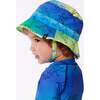 Beach Hat, Vibrant Blue And Green Dino - Hats - 3