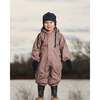 Baby Mid-Season One-Piece Outerwear With Hat, Taupe - Jackets - 2