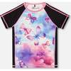 Athletic Top, Pink, Black And Butterfly - T-Shirts - 1 - thumbnail