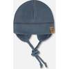 Baby Mid-Season One-Piece Outerwear With Hat, Blue And Gray - Jackets - 5