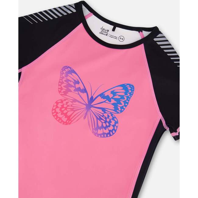 Athletic Top, Pink And Butterflies Printed - T-Shirts - 4