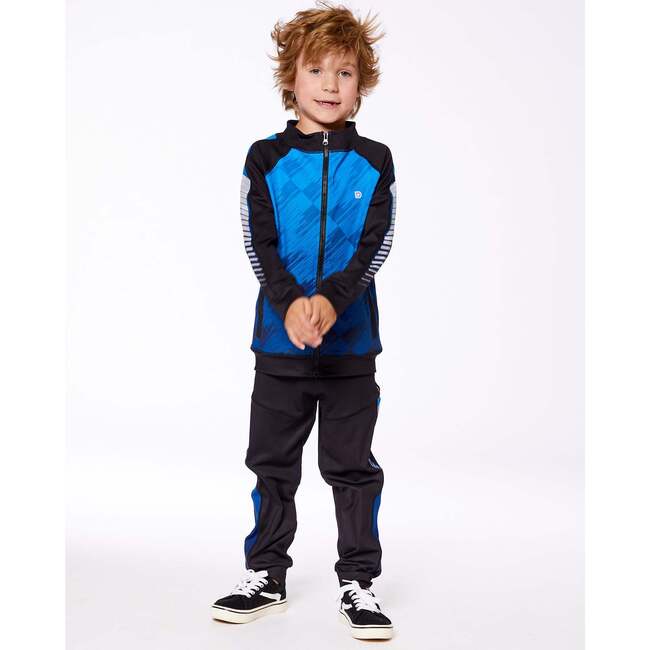 Athletic Pants, Blue And Black - Sweatpants - 2