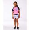 Athletic Short, Pink, Blue And Butterflies - Shorts - 2