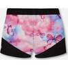 Athletic Short, Pink, Blue And Butterflies - Shorts - 3