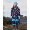 3-In-1 Mid-Season Outerwear Set With Jacket, Light Blue And Multicolored Butterflies - Raincoats - 2