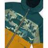 3-In-1 Mid-Season Outerwear Set With Jacket, Forest Green And Orange - Raincoats - 4