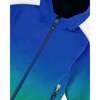 3-In-1 Mid-Season Outerwear Set, Royal Blue And Green Gradient - Raincoats - 6