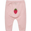 Little Strawberry Leggings, Pale Pink - Leggings - 1 - thumbnail