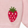 Little Strawberry Cardigan, Pale Pink - Cardigans - 3