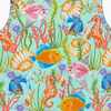 Tropical Peplum Swimsuit, Blue - One Pieces - 3