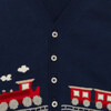 Little Train Cardigan, Navy - Cardigans - 3