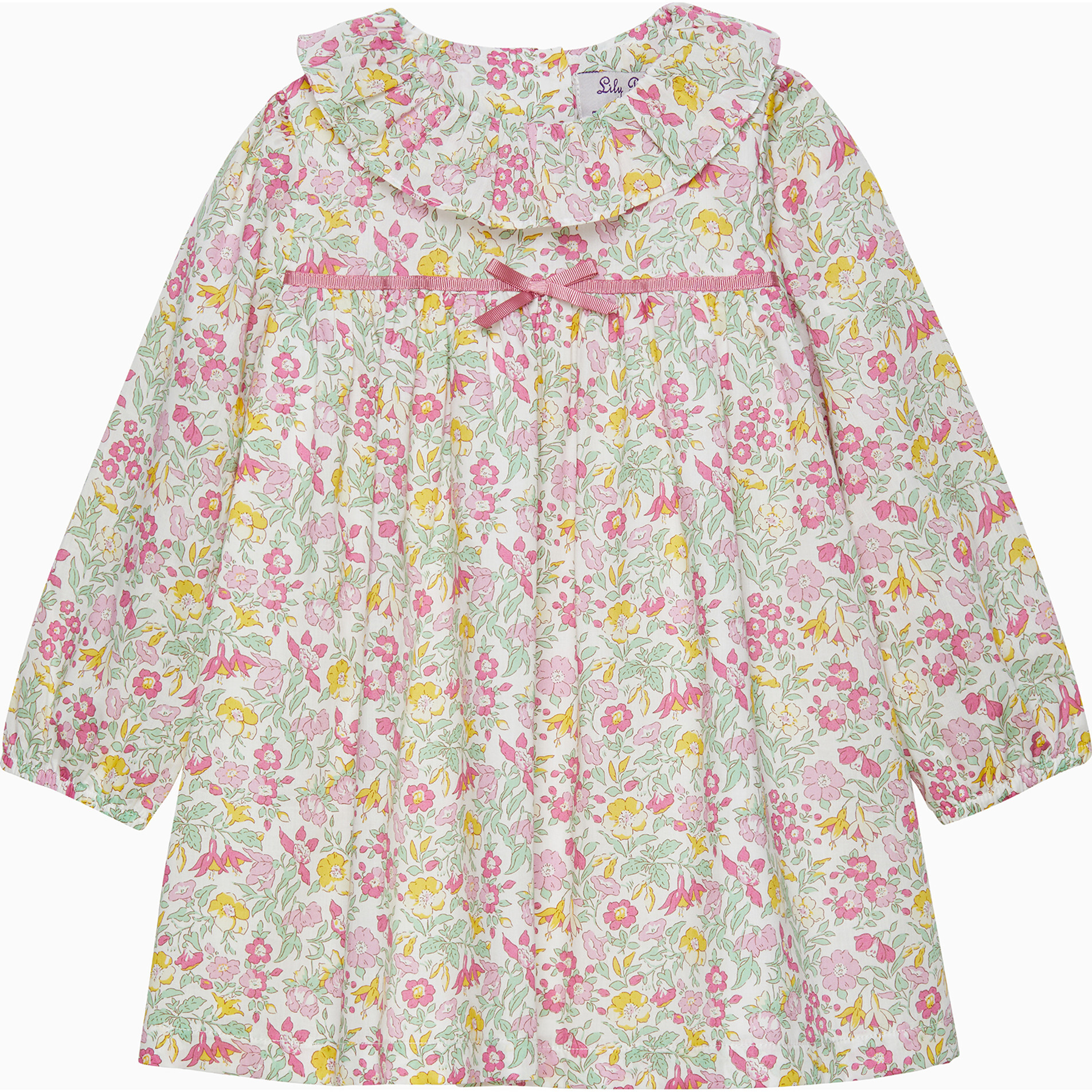 Little Liberty Print Mamie Willow Dress, Pink Mamie - Dresses - 1