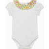 Little Liberty Print Betsy Willow Bodysuit, Yellow Betsy - Onesies - 1 - thumbnail
