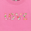 Little Liberty Print Betsy Love Sweatshirt, Pink Betsy - Sweatshirts - 3