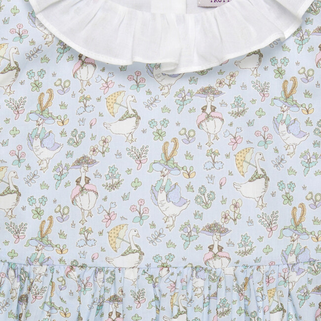 Little Liberty Print Goosey Gladrags Willow Dress, Blue - Dresses - 3