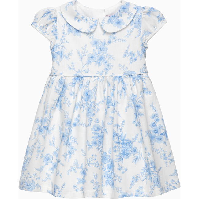 Little Kate Floral Dress, Blue Floral - Dresses - 1