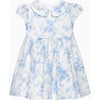 Little Kate Floral Dress, Blue Floral - Dresses - 1 - thumbnail