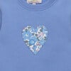 Little Liberty Print Betsy Heart Sweatshirt, Blue Betsy - Sweatshirts - 3