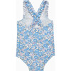 Little Liberty Print Betsy Frill Swimsuit, Blue Betsy - One Pieces - 2