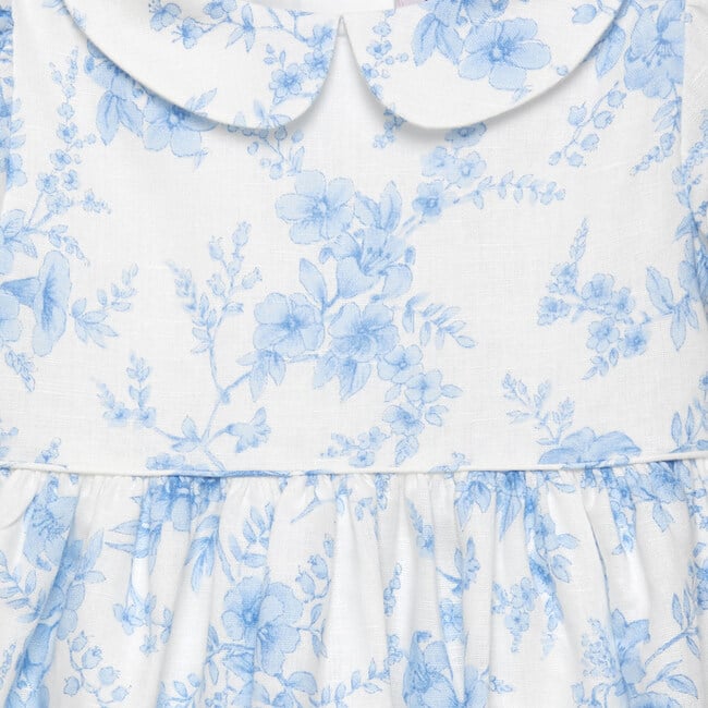 Little Kate Floral Dress, Blue Floral - Dresses - 3