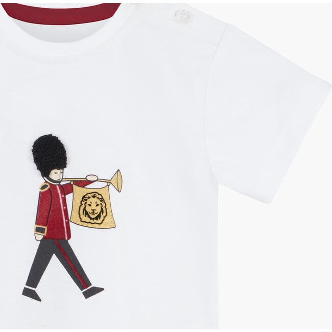 Little Guardsman T-Shirt, White - T-Shirts - 3