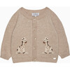 Little Giraffe Cardigan, Oatmeal - Cardigans - 1 - thumbnail