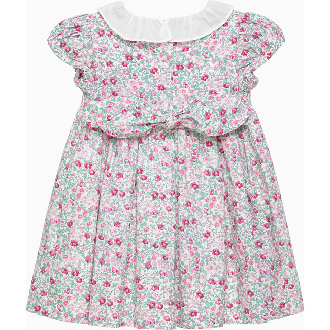 Little Catherine Smocked Dress, Pink Floral - Dresses - 2