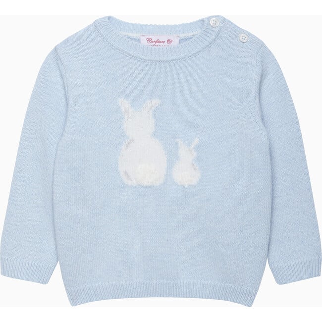 Little Bella Bunny Sweater, Pale Blue