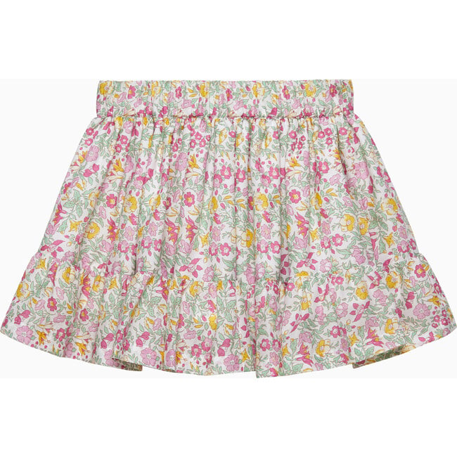 Liberty Print Mamie Tiered Skirt, Pink Mamie - Skirts - 2