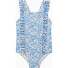 Liberty Print Betsy Frill Swimsuit, Blue Betsy - One Pieces - 1 - thumbnail