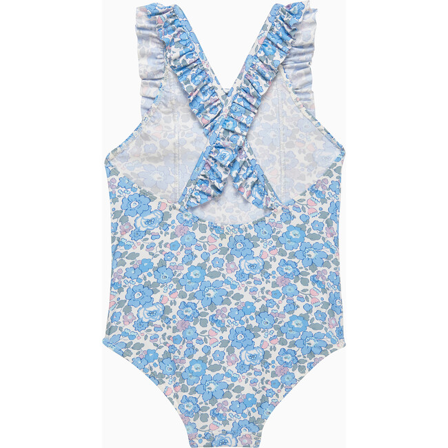 Liberty Print Betsy Frill Swimsuit, Blue Betsy - One Pieces - 2