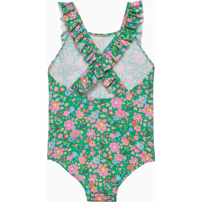 Liberty Print Betsy Frill Swimsuit, Green  Betsy - One Pieces - 2