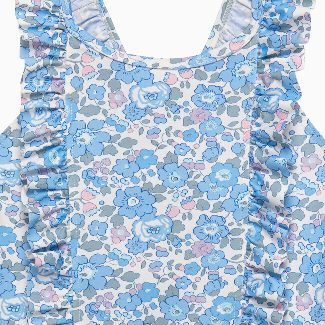 Liberty Print Betsy Frill Swimsuit, Blue Betsy - One Pieces - 3