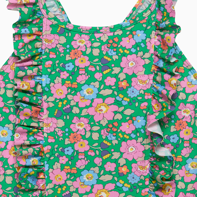Liberty Print Betsy Frill Swimsuit, Green  Betsy - One Pieces - 3