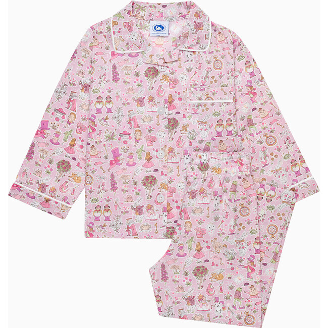 Liberty Print Alice In Wonderland Pajama, Pink Alice