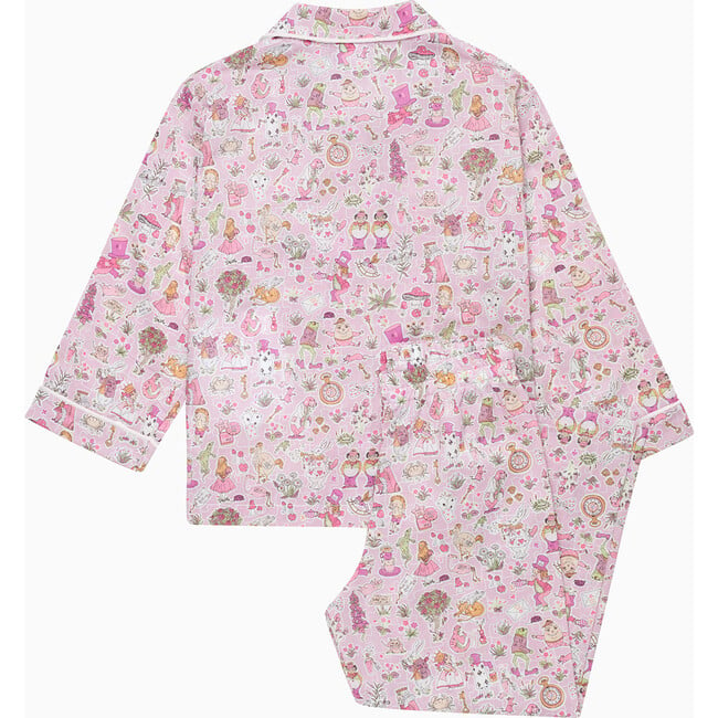 Liberty Print Alice In Wonderland Pajama, Pink Alice - Pajamas - 2