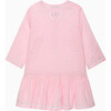 Embroidered Heart Kaftan, Pink - Dresses - 2