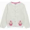 Cupcake Cardigan, Winter White - Cardigans - 1 - thumbnail