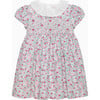 Catherine Smocked Dress, Pink Floral - Dresses - 1 - thumbnail