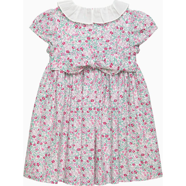 Catherine Smocked Dress, Pink Floral - Dresses - 2