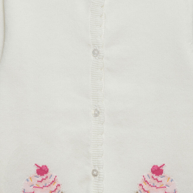 Cupcake Cardigan, Winter White - Cardigans - 3