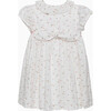 Bee Smocked Dress, White Floral - Dresses - 2