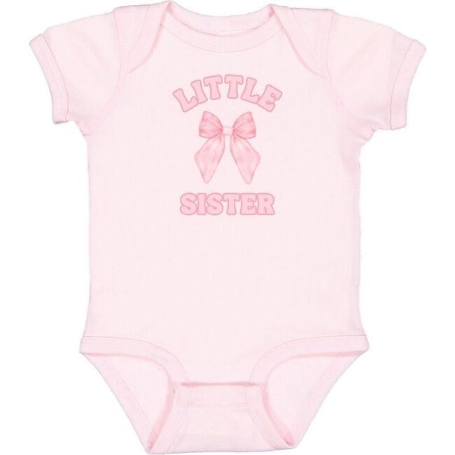 Little Sister Bow Short Sleeve Bodysuit, Ballet