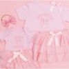 Little Sister Bow Short Sleeve Bodysuit, Ballet - Onesies - 5