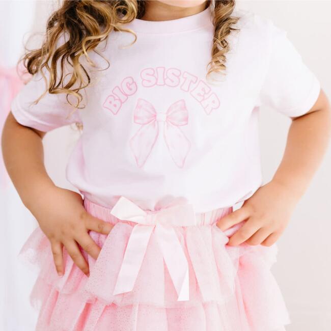 Big Sister Bow Short Sleeve T-Shirt, Ballet - T-Shirts - 3