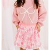 Bow Yarn Knit Sweater, Pink - Sweaters - 3