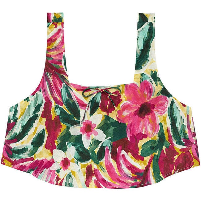 Square Neck Crop Top,Isla Floral