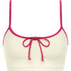 Racerback Sport Top, Cream Raspberry - Blouses - 1 - thumbnail